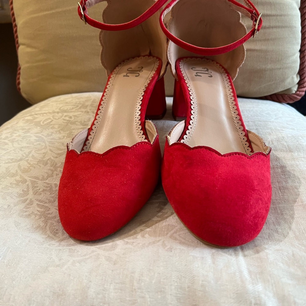 Red Suede Women's Shoes